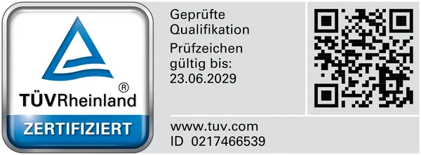 TÜV Rheinland zertifiziert, Felix Brandt